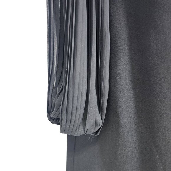 White House Black Market Long Sleeve Shift Dress Women's Size 2‎ Black WHBM - Picture 3 of 9